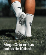 Grip Socks de fútbol - blanco