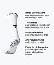 Grip Socks de fútbol - blanco