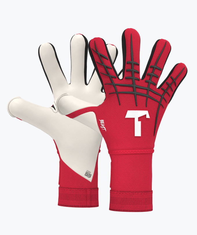 T1TAN White Beast 3.0 - Guantes De Portero - Con Protección Para Los Dedos - Guantes De Fútbol Para Porteros - Talla 6